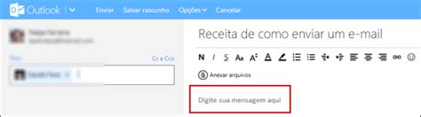 E Mail Como Se Escreve - Como enviar um e-mail no Outlook.com