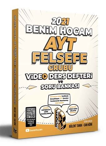 2021 AYT Felsefe Video Ders Defteri ve Soru Bankası Benim Hocam Yayınları