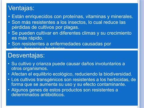 Los Alimentos Transgénicos Ppt