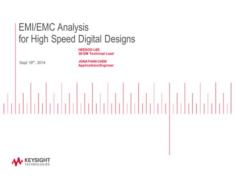 Emi Emc Analysis For High Speed Digital Designs