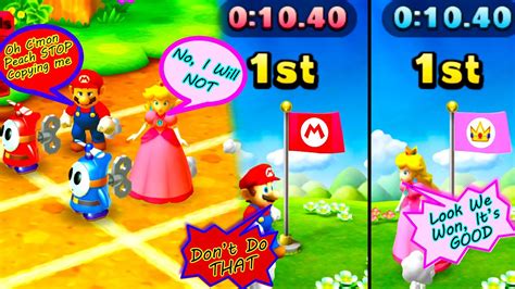 Peach Copies Mario S Every Moves And Wins With Same Score In Mario