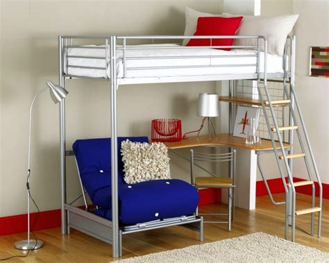 Edgy Adult Loft Beds with Desk Design Ideas