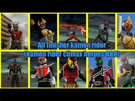 All Finisher Kamen Rider Kamen Rider Climax Heroes OOO YouTube