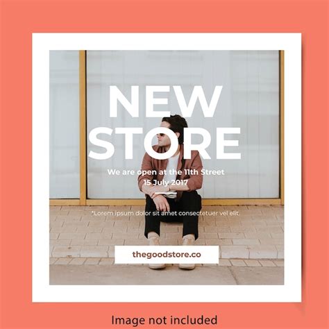 Premium Psd New Store Social Media Post Template