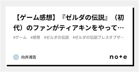 【ゲーム感想】『ゼルダの伝説』（初代）のファンがティアキンをやってみたら宿敵と再会した話｜向井湘吾