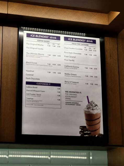 The Coffee Bean & Tea Leaf Menu: Coffee Bean Singapore Menu with Prices ...