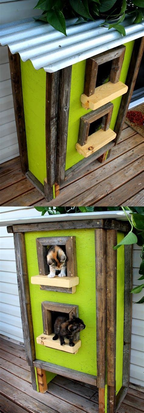 Containerhomeblueprints Outdoor Cat House Cat House Diy Outdoor