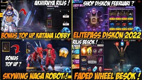 BOCORAN FF EVENT TERBARU BONUS TOP UP KATANA LOBBY ELITE PASS