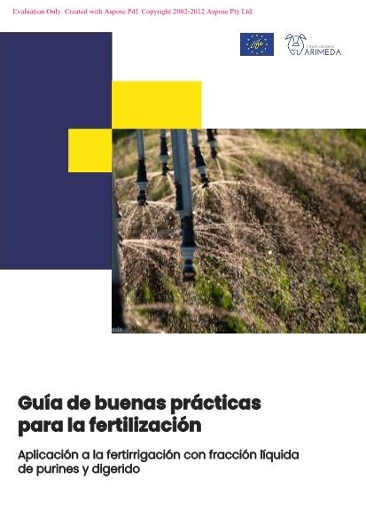 Guía De Buenas Prácticas Para La Fertilización Aplicación A La