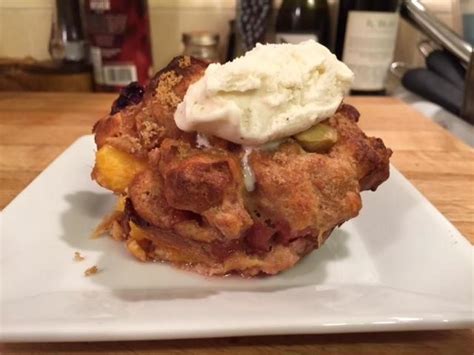 Summer Stone Fruit Bread Pudding Just A Pinch Recipes