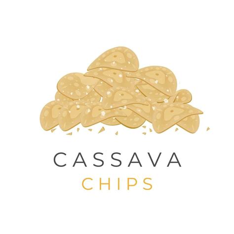 Pile Of Cassava Chips Vector Illustration Logo 25275480 Vector Art At Vecteezy