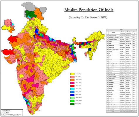 Pakistan Geotagging Muslim Population Of India According To The