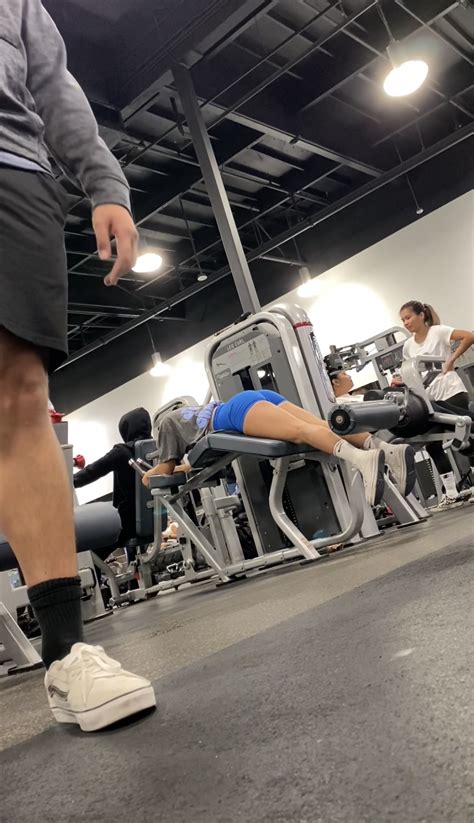Latina In Blue Shorts At Gym Not Oc Short Shorts Volleyball Forum