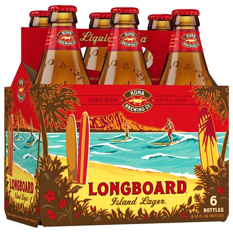 Kona Longboard Island Lager Beer 12 Oz Bottles Shop Beer At H E B