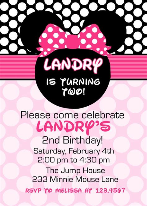 Minnie Mouse And Hot Pink Polka Dots Printable By LollipopInk