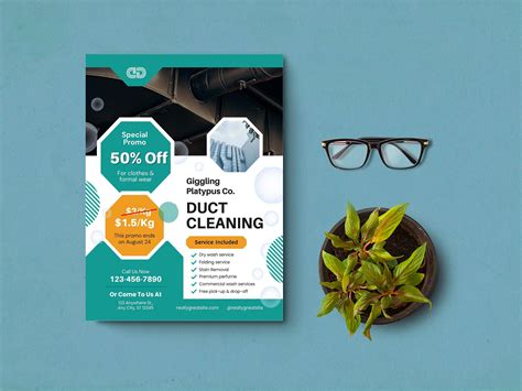 Air Duct Cleaning Flyer Diy Editable Canva Template Printable Social