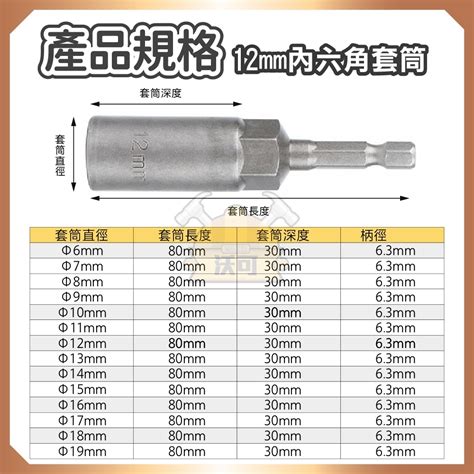 【沃可】六角套筒 套筒 內六角套筒 深孔套筒 凸六角套筒 6mm 19mm 套筒起子 強磁套筒 加長套筒 加深套筒 蝦皮購物