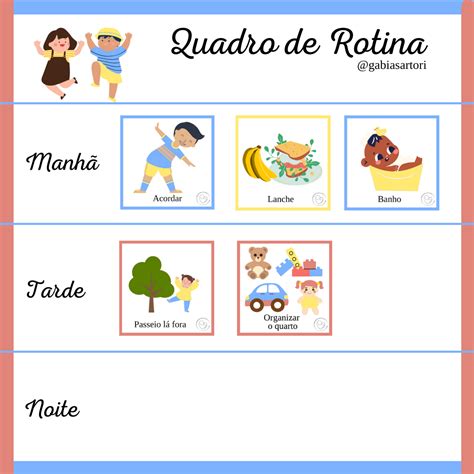 Quadro De Rotina Para Educa O Infantil Roaredu