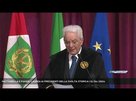 Trieste Mattarella E Pahor Laurea Ai Presidenti Della Svolta Storica