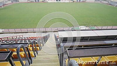 Amateur Football Stadium With Grass Field And Fan Tribunes Stock Video Video Of Monitor
