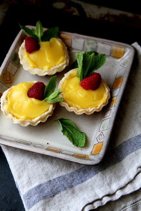 Mini Meyer Lemon Curd Tartlets A Cup Of Sugar A Pinch Of Salt