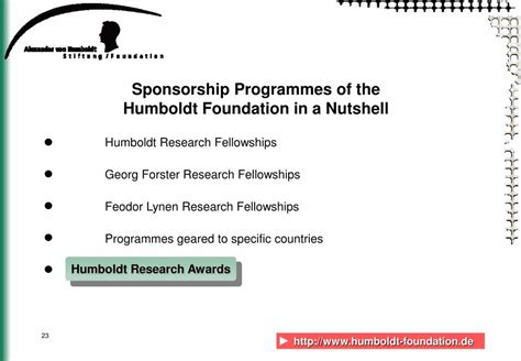 PPT - The Alexander von Humboldt Foundation PowerPoint Presentation, free download - ID:6352866