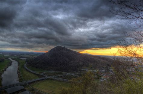 Baggrunde sollys træer landskab solnedgang bakke sø vand natur