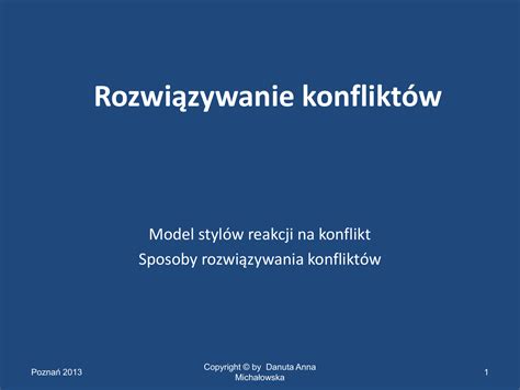 Rrozwiązywanie konfliktów