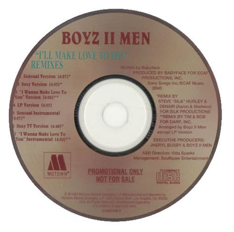 Boyz II Men - I'll Make Love To You (Remixes) (1994, CD) | Discogs