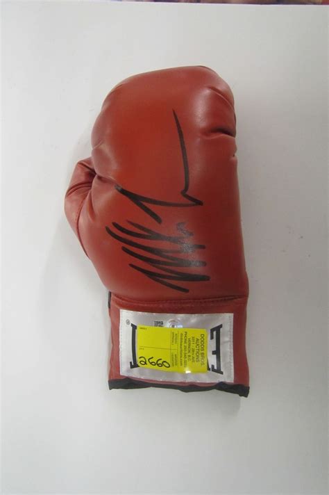 Mike Tyson Signed Everlast Boxing Glove