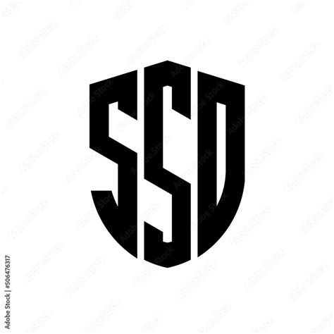 SSO letter logo design. SSO modern letter logo with black background ...