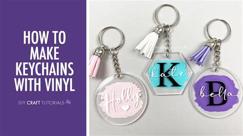 Acrylic Keychain Tutorial Cricut With Vinyl Not Painted How To Make