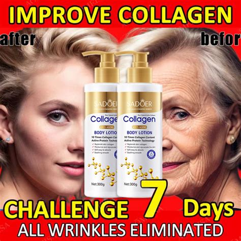 SADOER Collagen Whitening Beauty Lotion 300g Collagen Skin Body Lotion