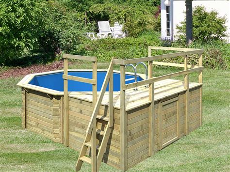 Pool Holzpool Modell 1 Variante D Kdi Mit 3 Teiliger Sonnenterrasse