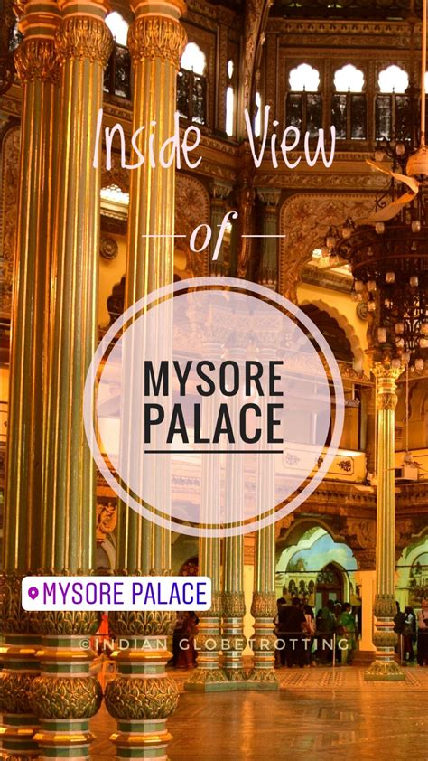 The inside view of the mysore palace. Mysore Palace also known as the ...