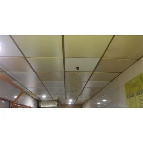 PVC Laminated Gypsum False Ceiling Tiles Cold Rolled At Rs 65 Sq Ft In