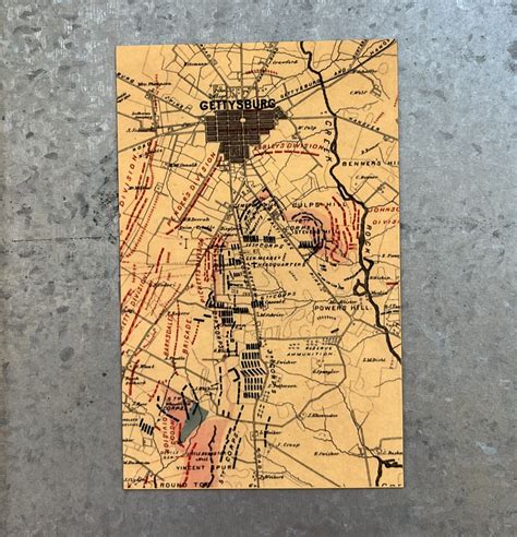 Gettysburg Map Magnet – TR Historical