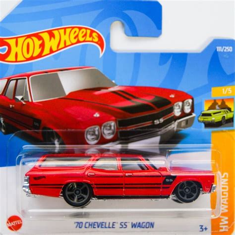 Hot Wheels 1970 Chevelle SS Wagon Red HW Wagons Perfect Birthday Gift Miniature Collectable Toy