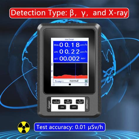 BR 9B XR 1 Nuclear Radiation Detector Color Display Screen Geiger