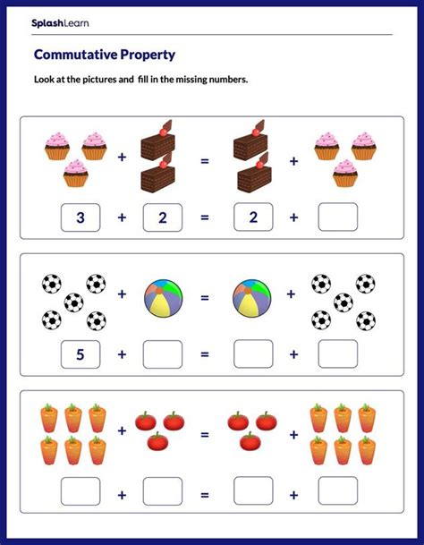 Addition Properties Printables Addition Worksheets Properties Worksheets Library