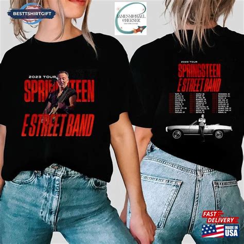 Bruce Springsteen 2023 Tour Shirt And The E Street Band T Shirt Rock