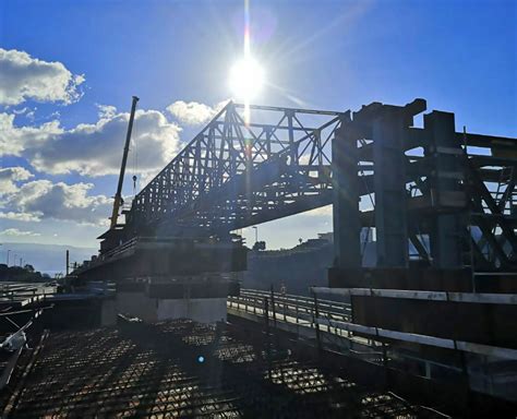 Messina Viadotto Ritiro La Prima Carreggiata Pronta Foto