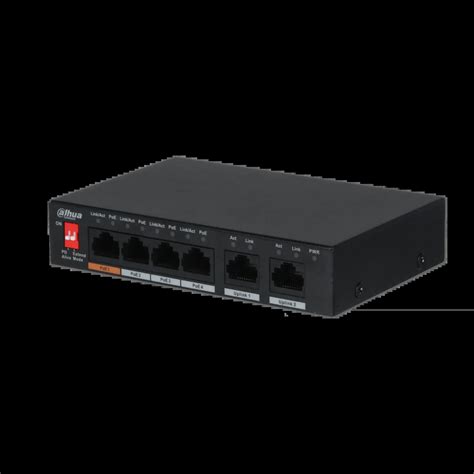 Dahua 4 Port PoE+ Layer 2 Commercial Switch (1 X High PoE), Max 60W, 2 ...