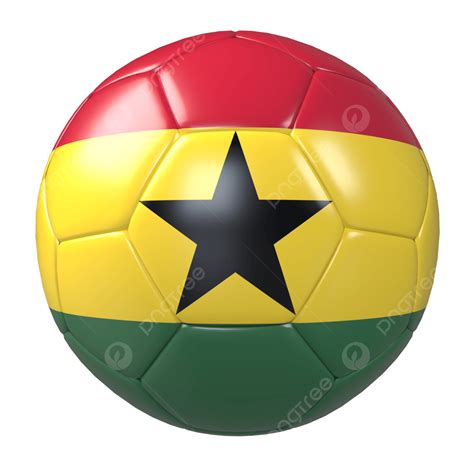 Balón De Fútbol Con Bandera De Ghana Copa Mundial De La Fifa 2022 Png