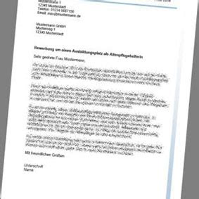 Bewerbungsvorlage für ein Freiwilliges Soziales Jahr Vorlage