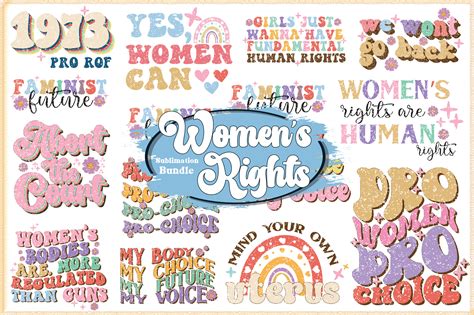 Womens Rights Sublimation Bundle Graphic By Graphic Home Creative