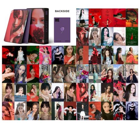 55pcs BLACKPINK JISOO Solo ME Album Photo Cards New Album FLOWER HD