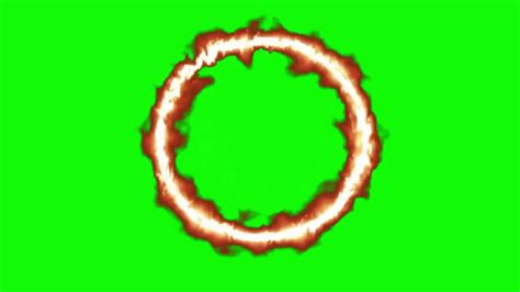 Circulo De Fogo Ring Of Fire Fundo Verde Chroma Key Youtube