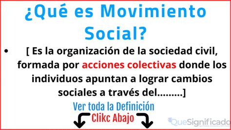 Movimiento Social Impacto Y Desarrollo De Los Movimientos Sociales