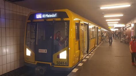 U Bahn Berlin Mitfahrt Im H01 Auf Der U6 Von Kurt Schumacher Platz Bis